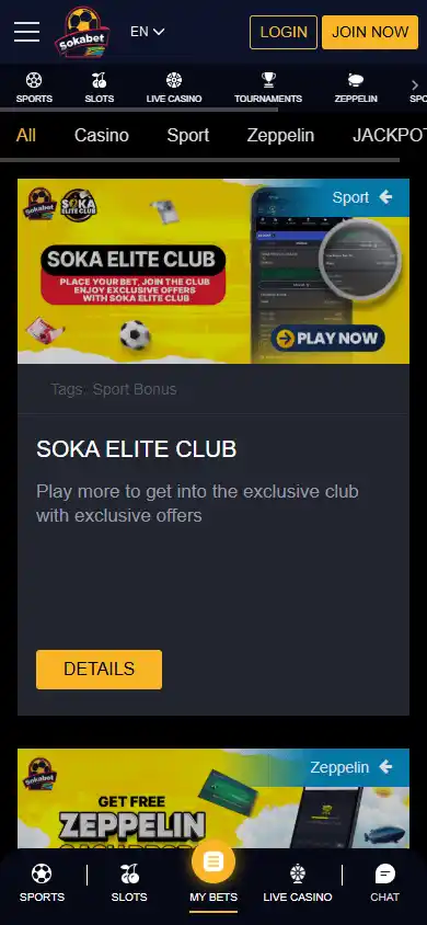 Sokabet Casino screenshot 6