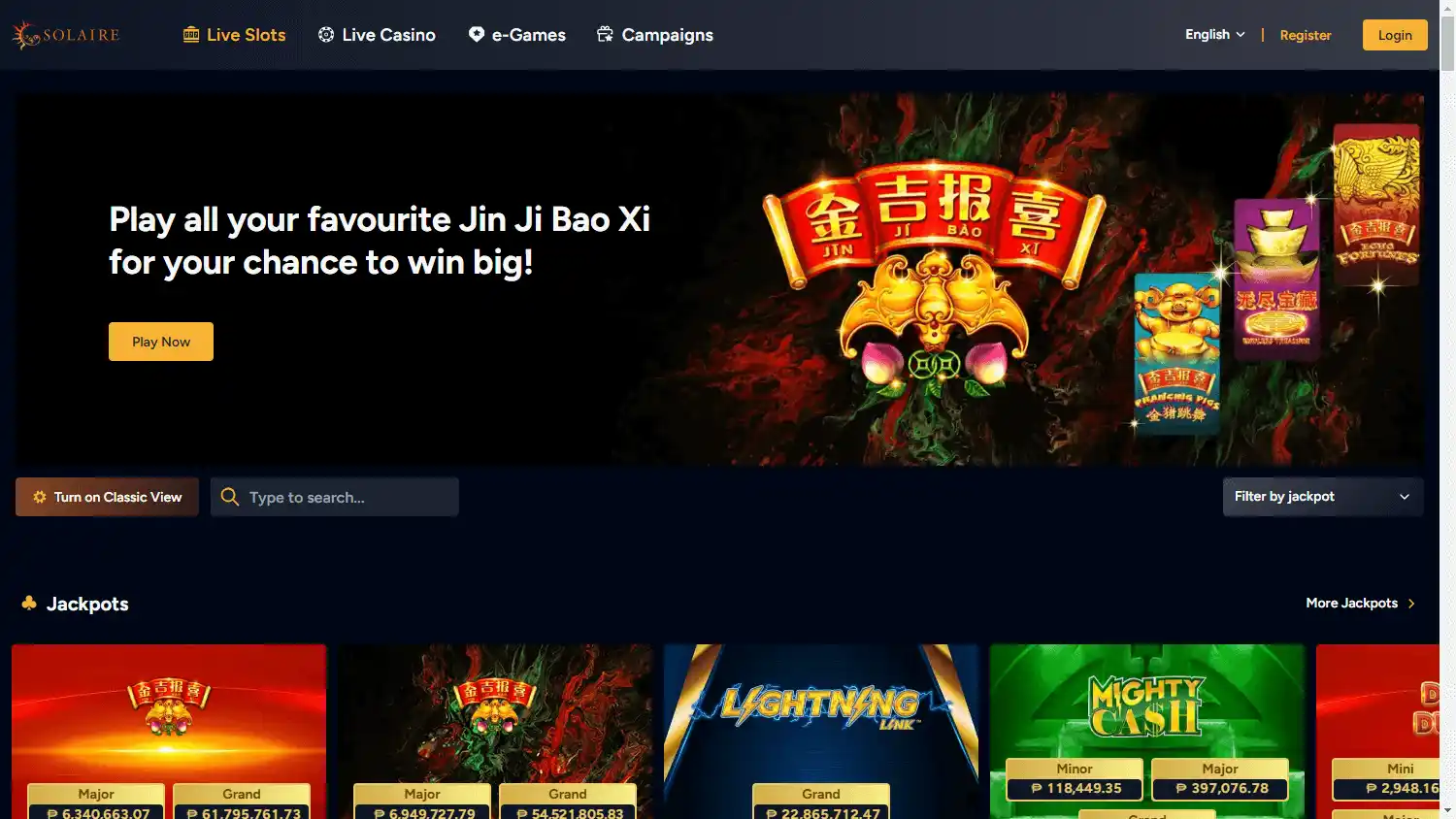 Solaire Online Casino screenshot 2
