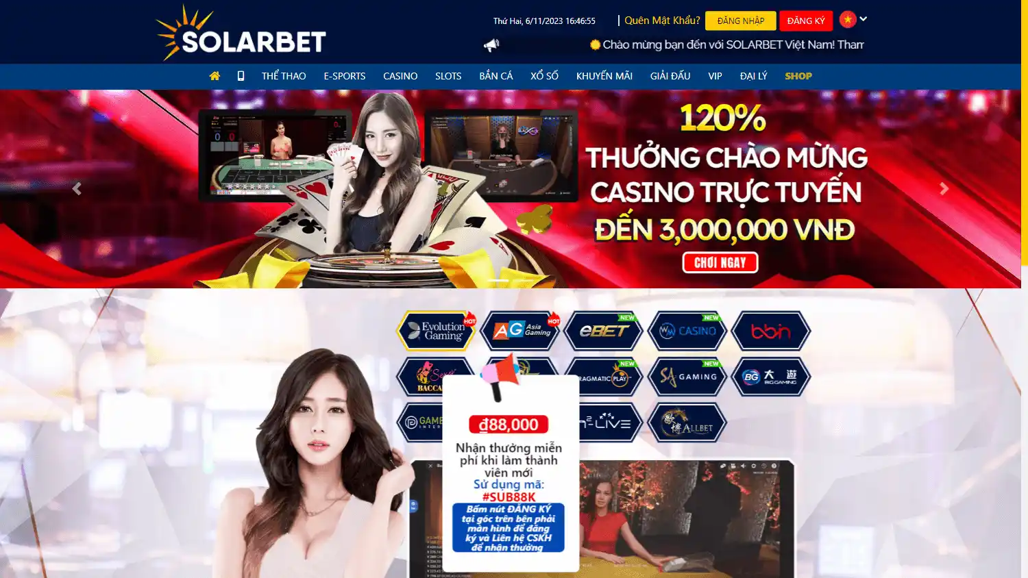 Solarbet Casino screenshot 2