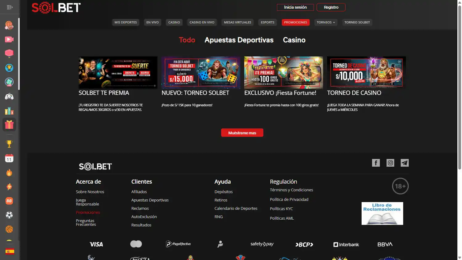 Solbet Casino screenshot 3