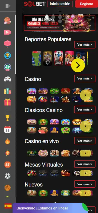 Solbet Casino screenshot 4
