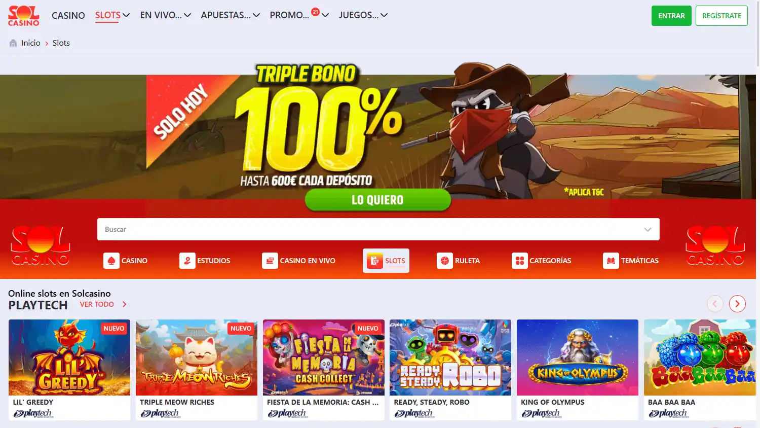 Solcasino screenshot 2