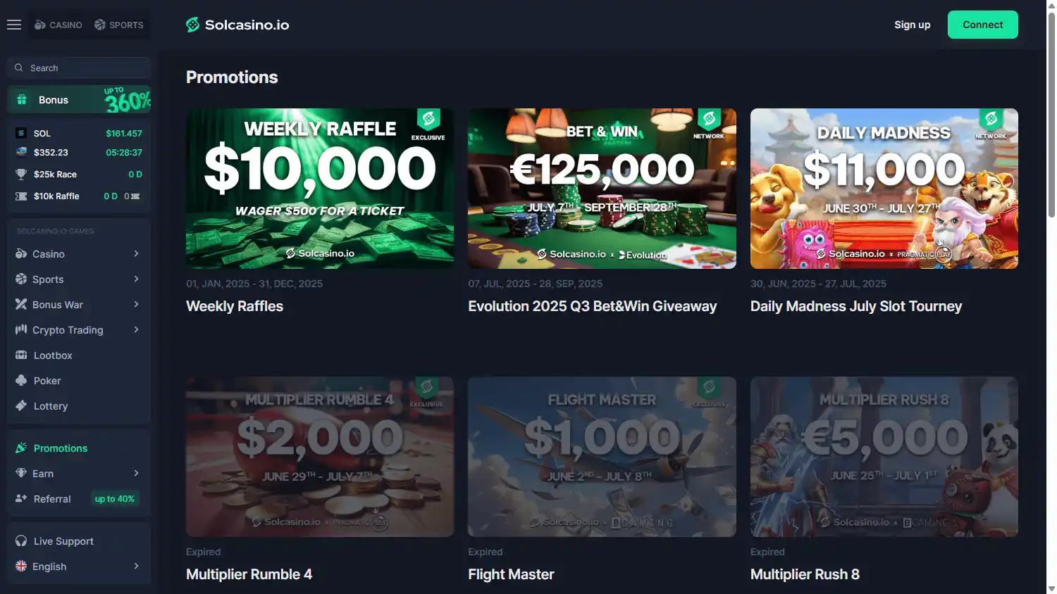 Solcasino.io screenshot 3