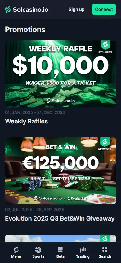 Solcasino.io screenshot 6