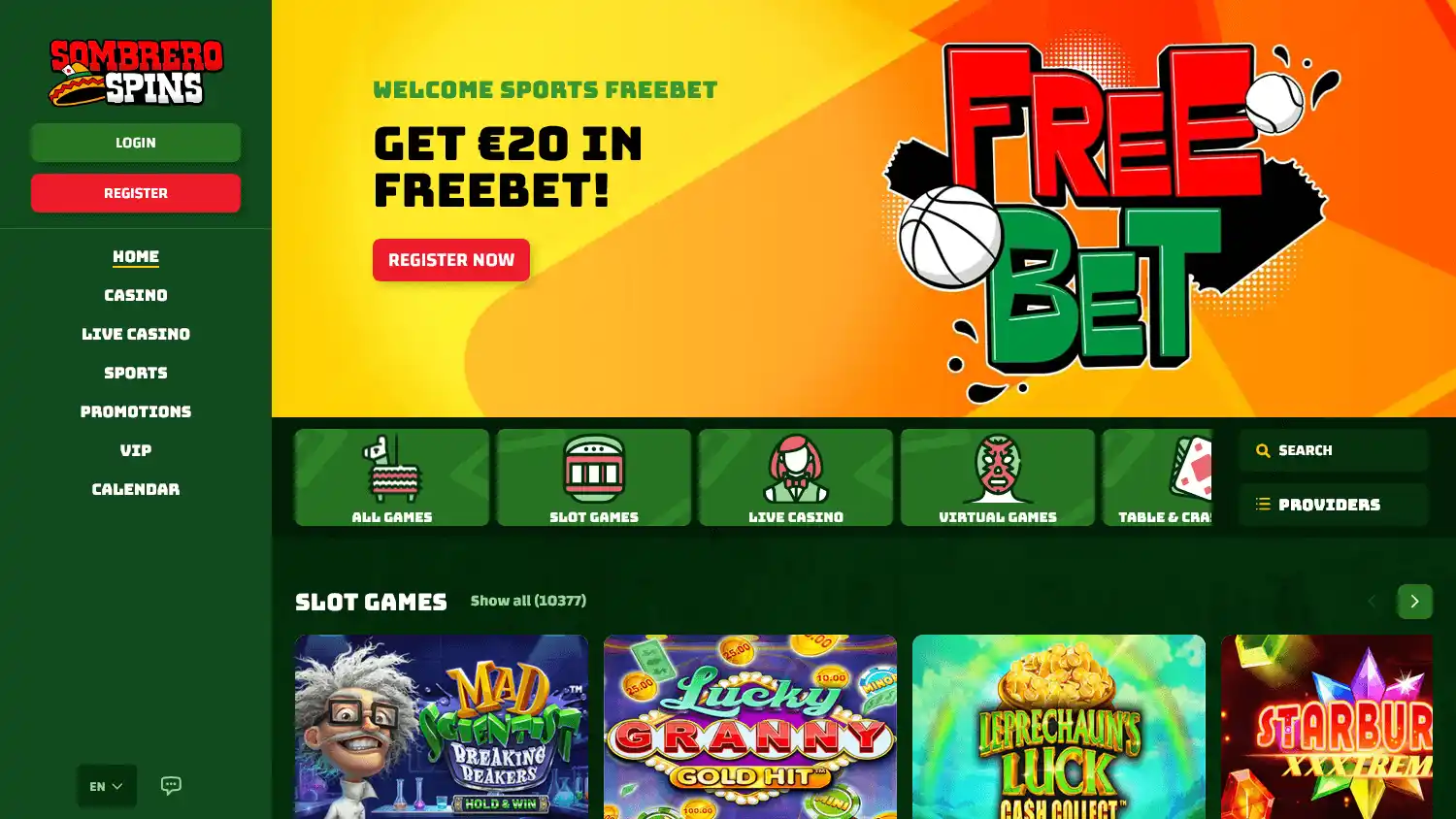 Sombrero Spins Casino screenshot 1