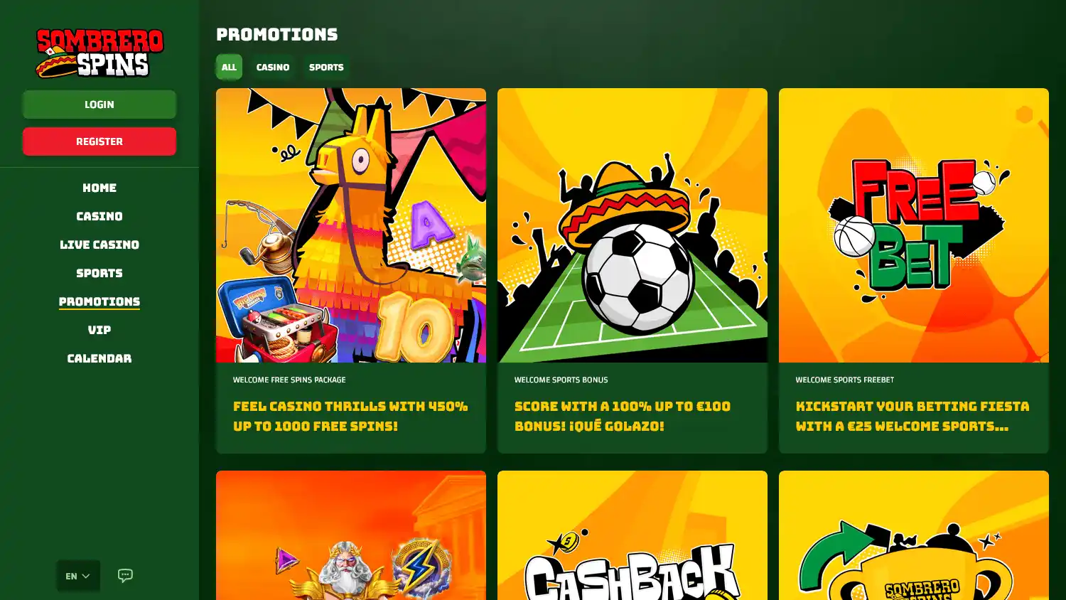 Sombrero Spins Casino screenshot 3
