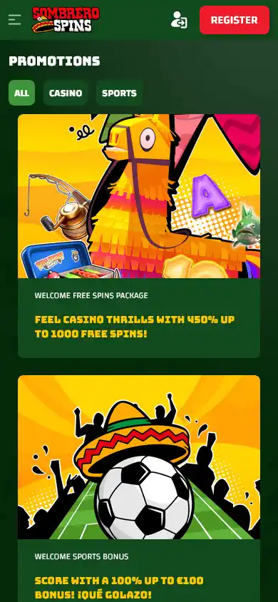 Sombrero Spins Casino screenshot 6