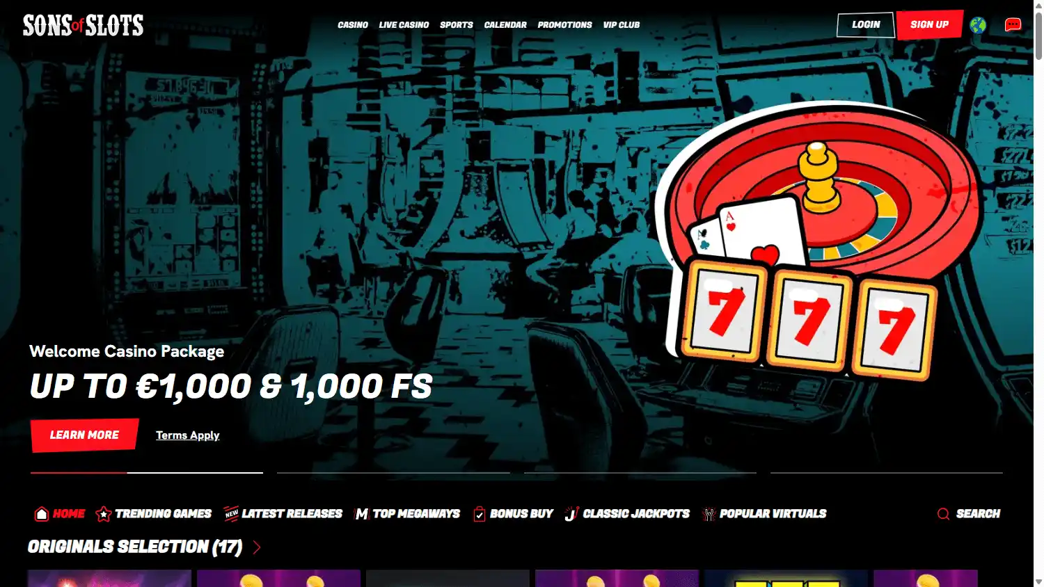 Sons Of Slots Casino screenshot 1