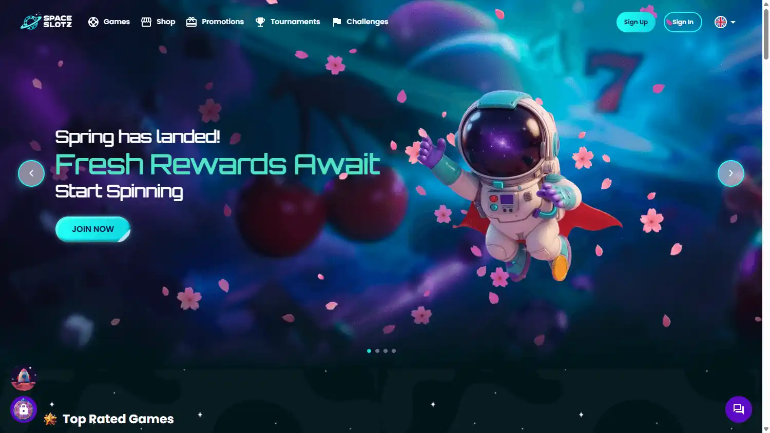 Spaceslotz Casino screenshot 1