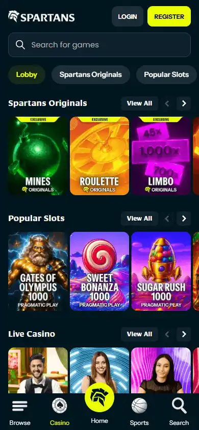 Spartans Casino screenshot 5