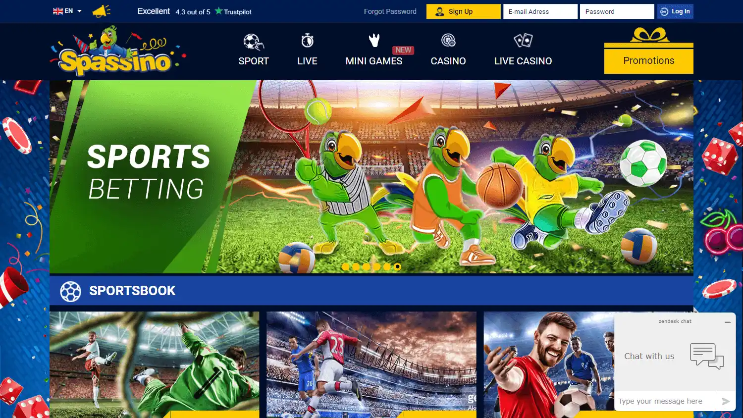 Spassino Casino screenshot 1