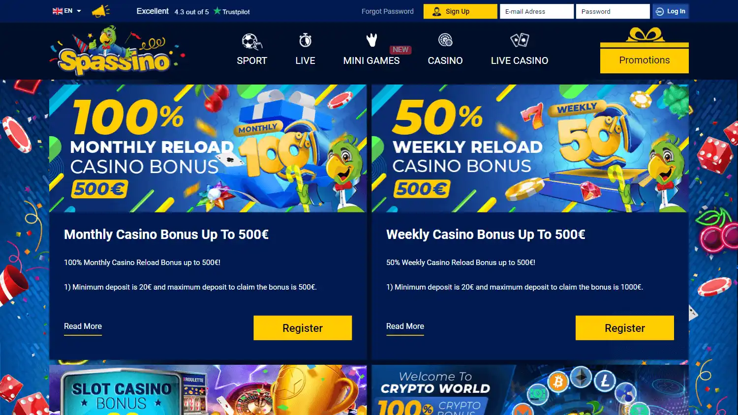 Spassino Casino screenshot 3