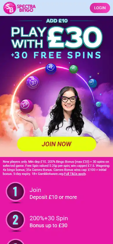 Spectra Bingo Casino screenshot 2