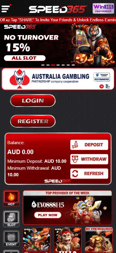 Speed365 Casino screenshot 3