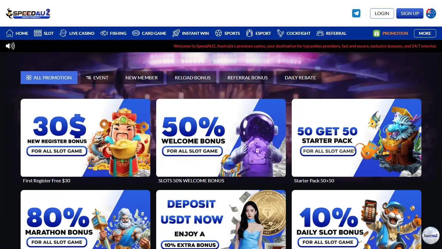 SpeedAU2 Casino screenshot 2