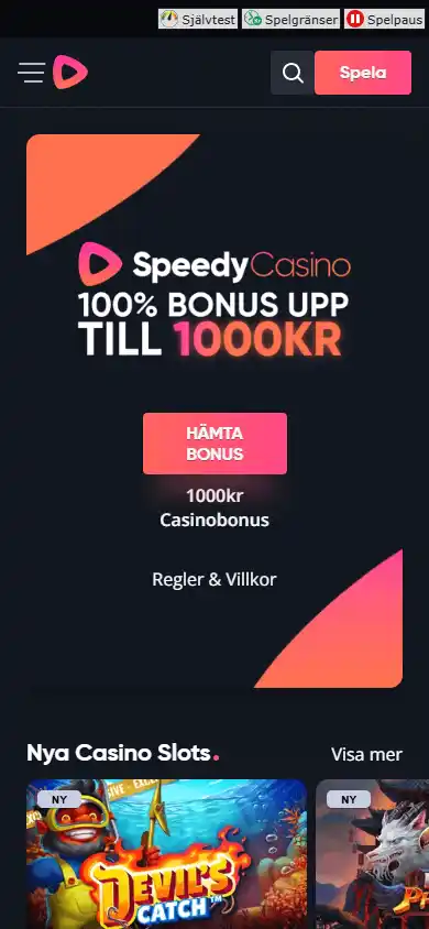 Speedy Casino screenshot 3