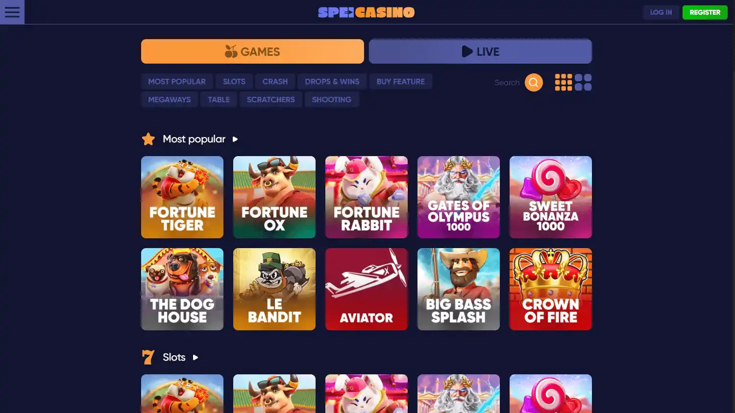 Speicasino screenshot 1