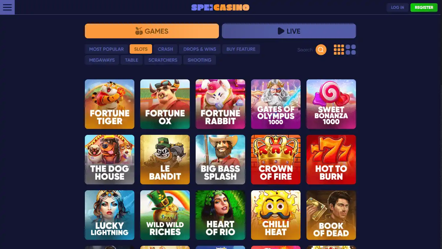 Speicasino screenshot 2