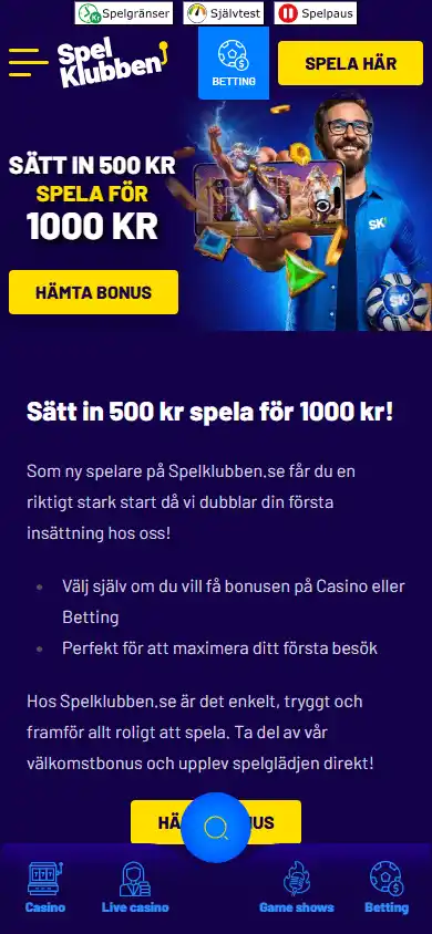 Spelklubben Casino screenshot 6