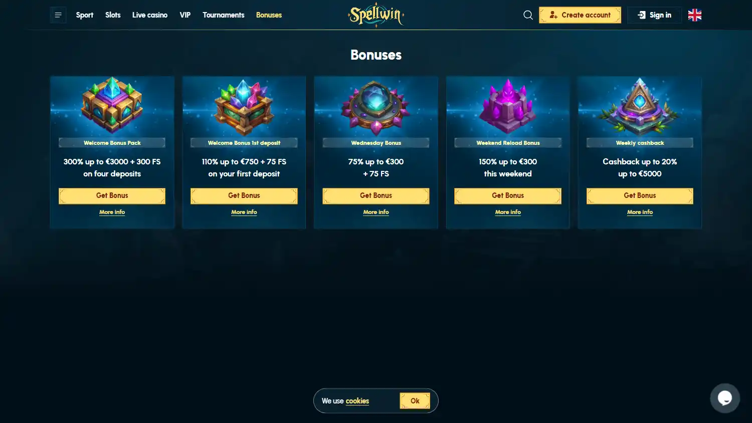 SpellWin Casino screenshot 3
