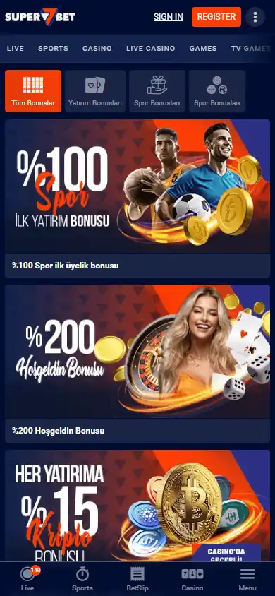 Super7bet Casino screenshot 6