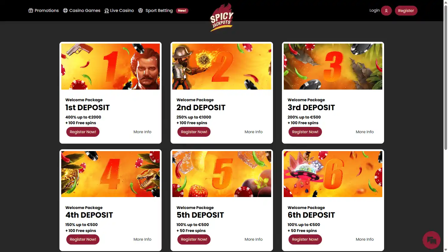 Spicy Jackpots Casino screenshot 3