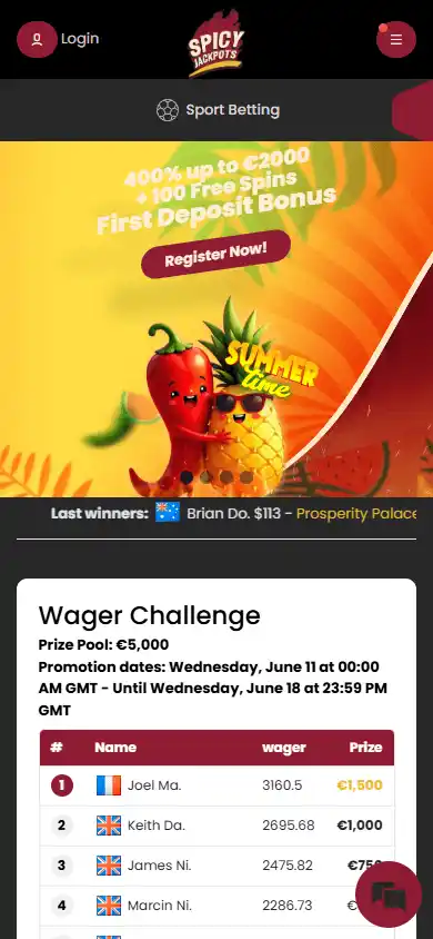Spicy Jackpots Casino screenshot 4