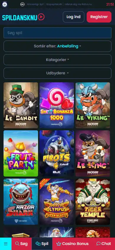 SpilDanskNu Casino screenshot 5