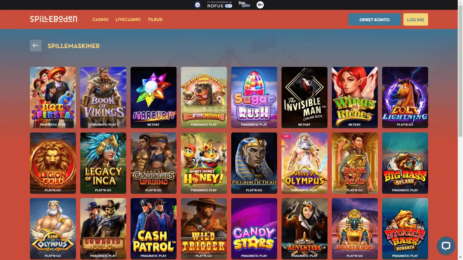 Spilleboden Casino screenshot 2