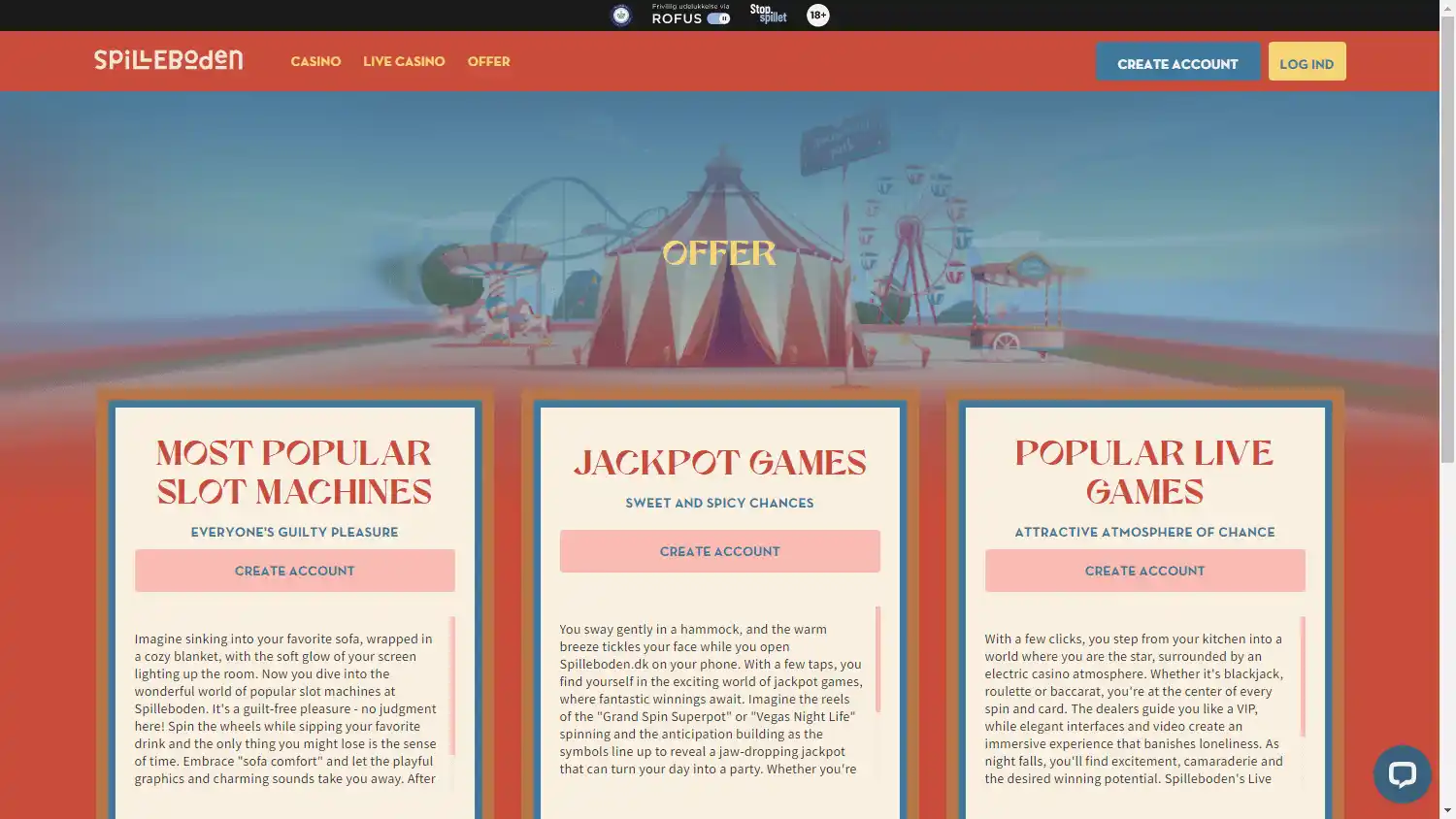Spilleboden Casino screenshot 3