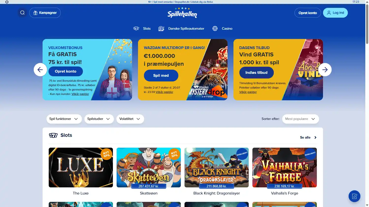 Spillehallen Casino screenshot 2