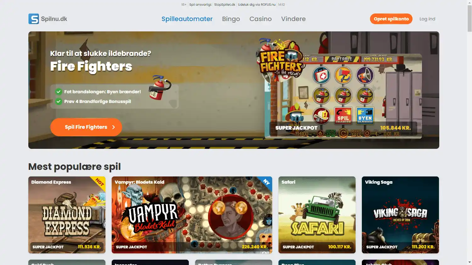 Spilnu Casino screenshot 2