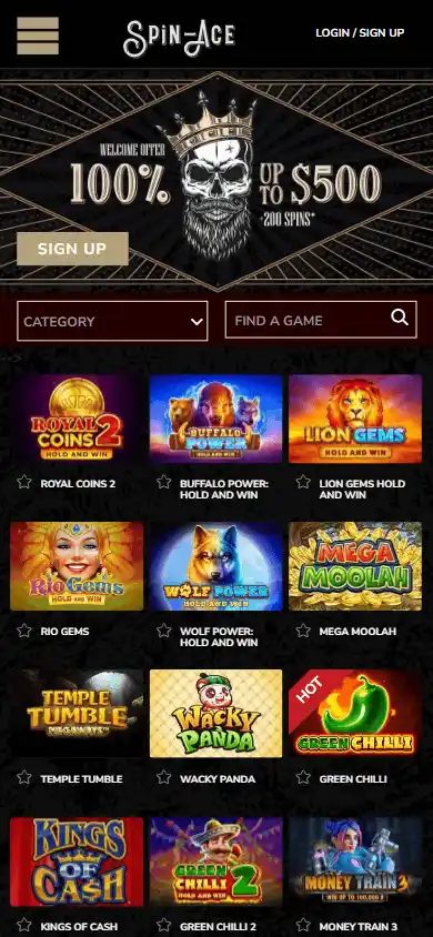 Spin-Ace Casino screenshot 3