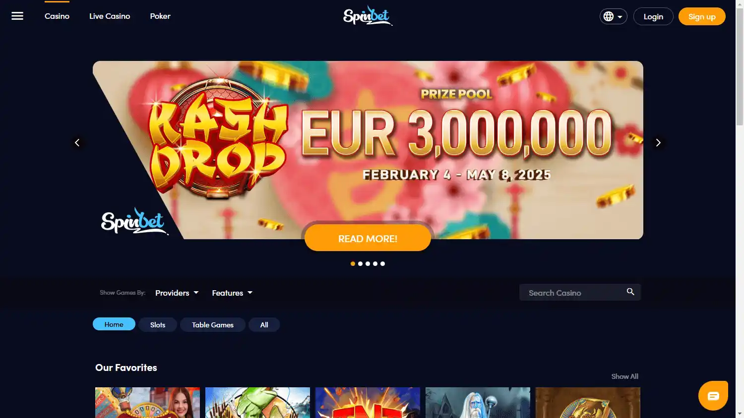 Spin.bet Casino screenshot 2
