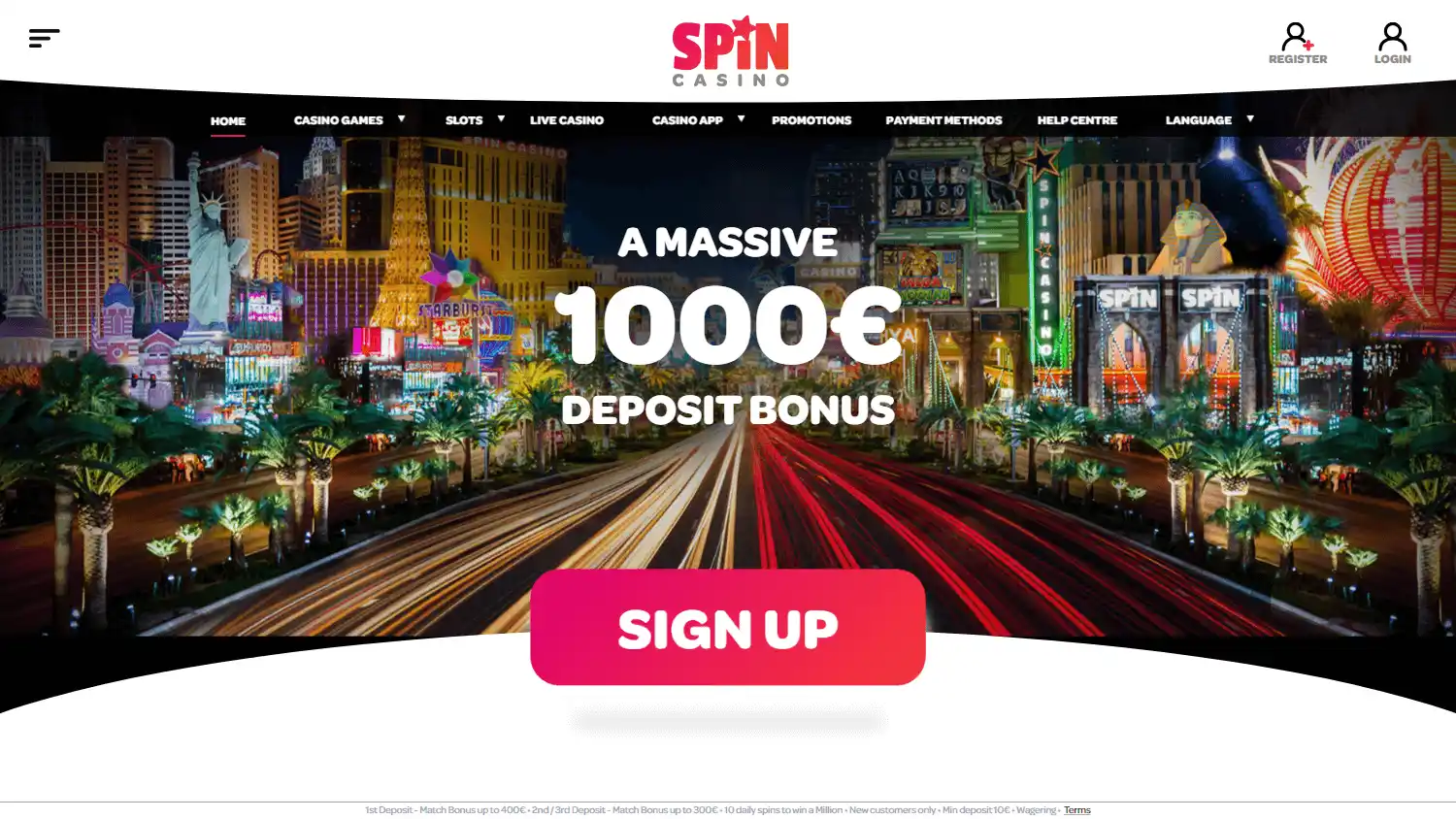 Spin Casino screenshot 1