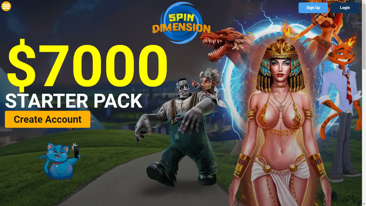Spin Dimension Casino screenshot 1