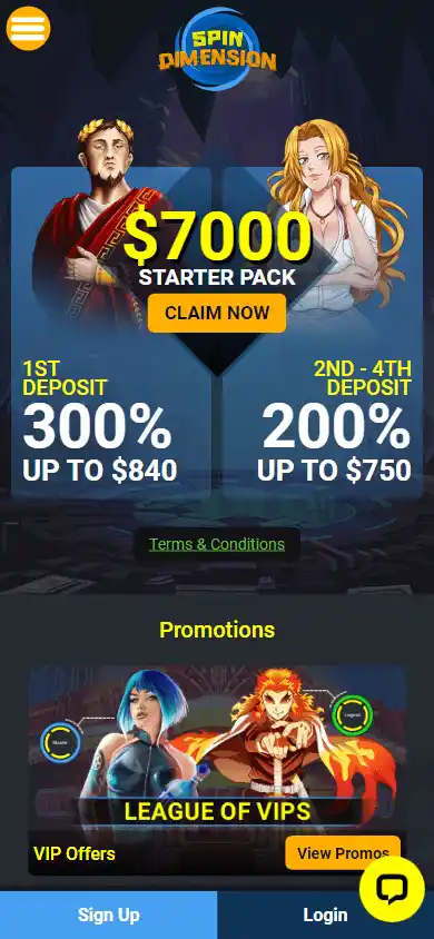 Spin Dimension Casino screenshot 5