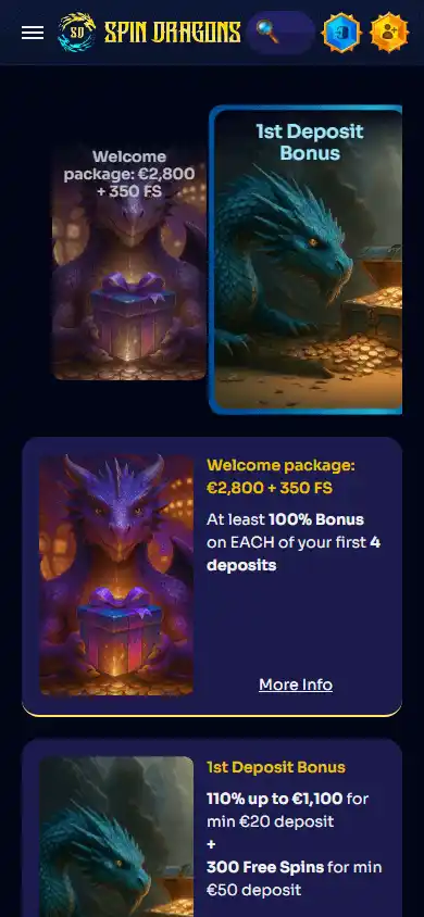 Spin Dragons Casino screenshot 4