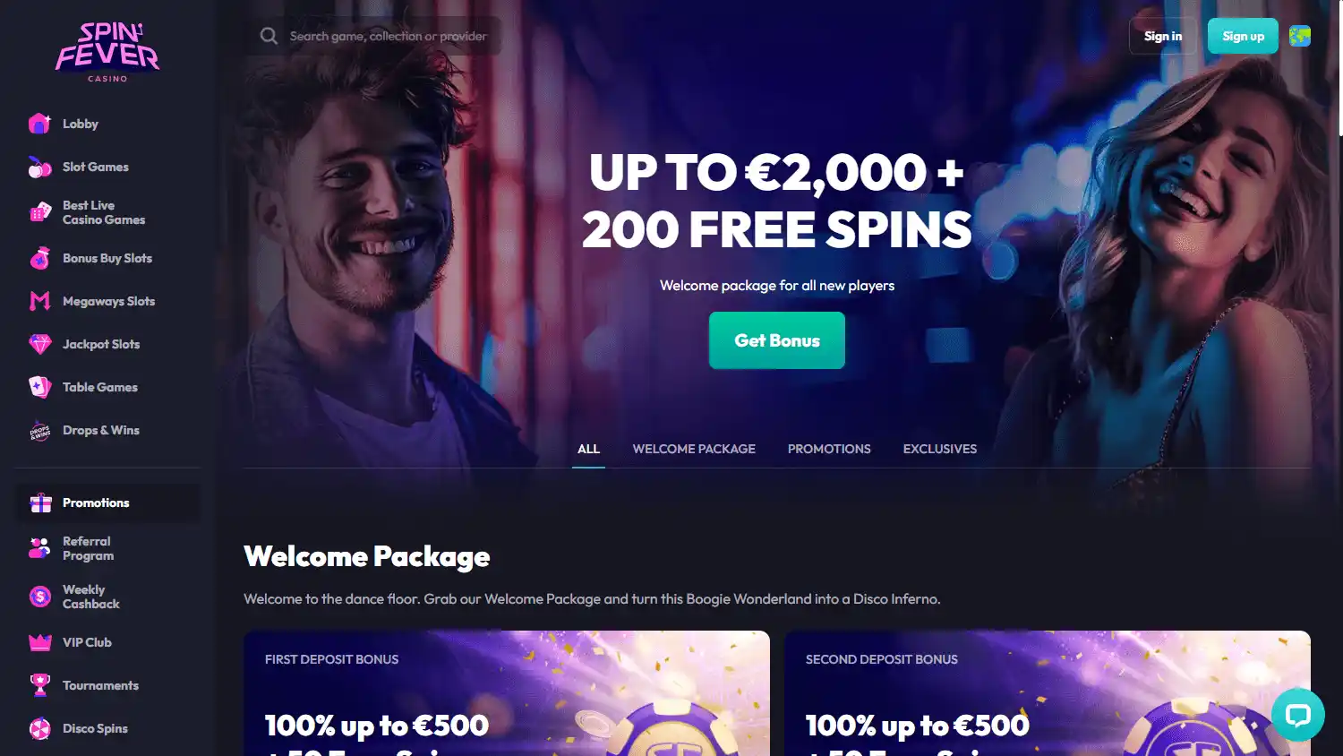 Spin Fever Casino screenshot 3