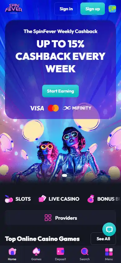 Spin Fever Casino screenshot 4