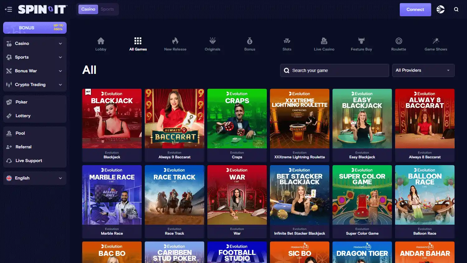 Spin It Casino screenshot 2