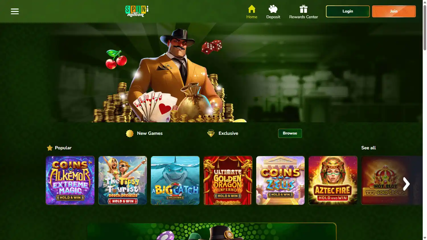Spin Million Casino screenshot 1