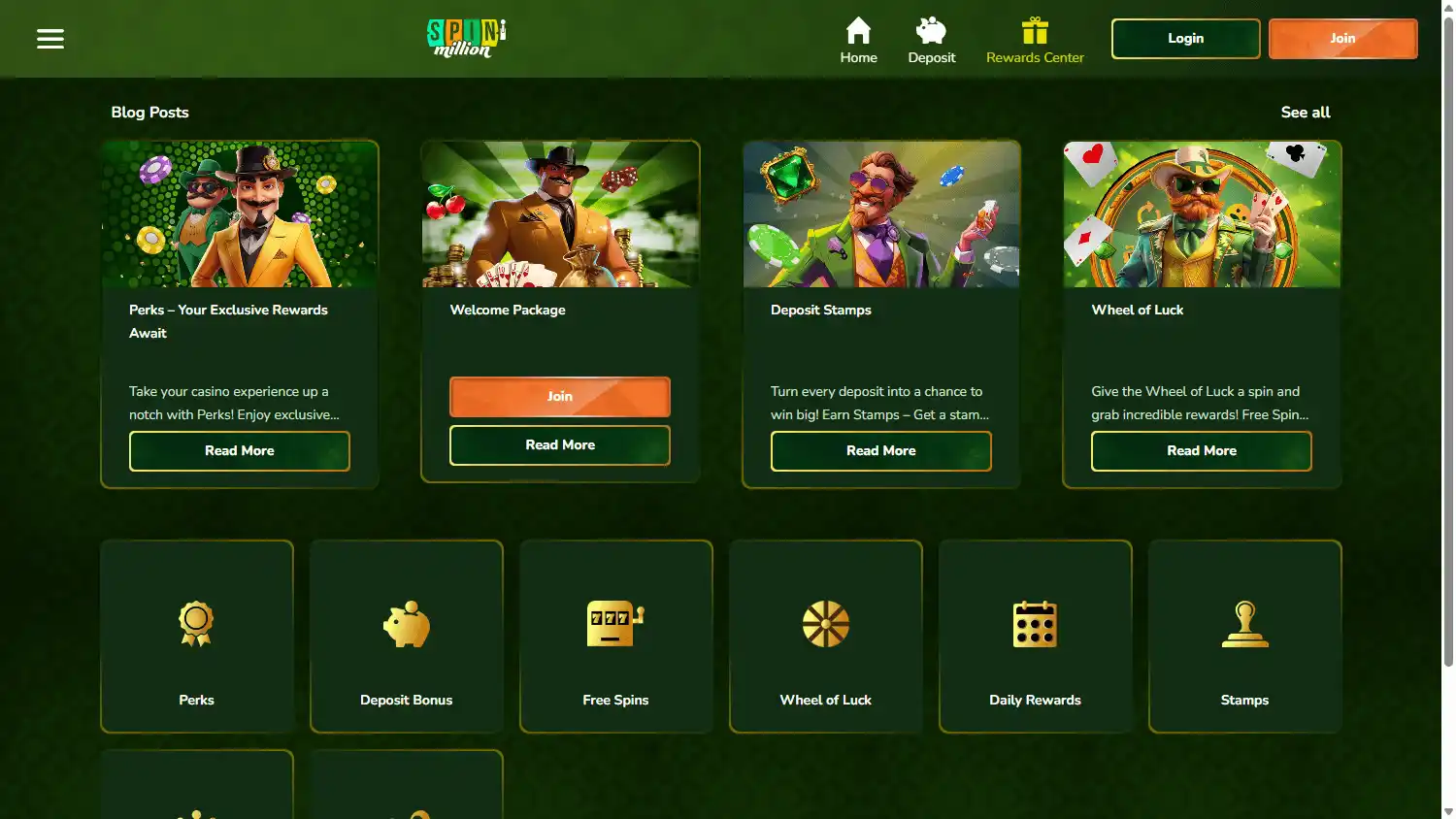 Spin Million Casino screenshot 2