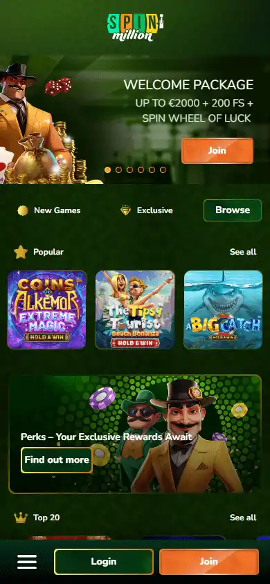 Spin Million Casino screenshot 3