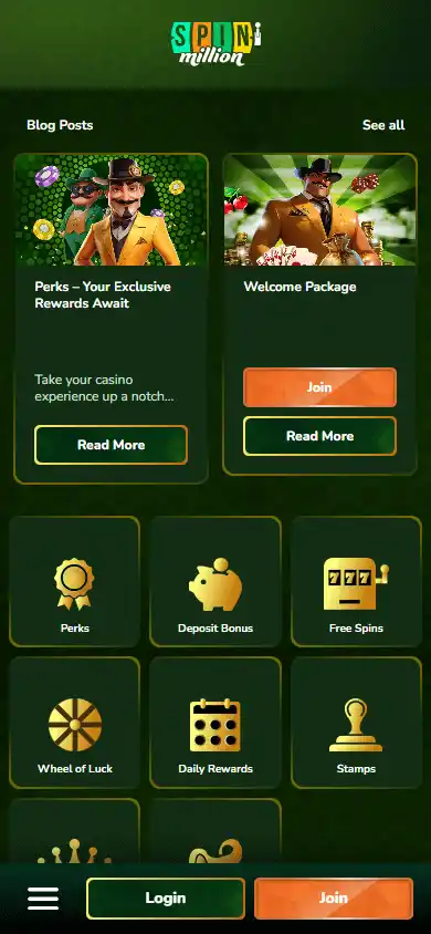 Spin Million Casino screenshot 4