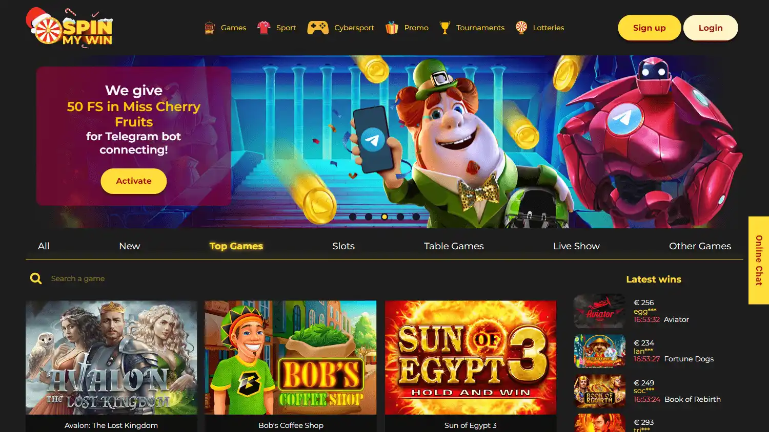 Spin My Win Casino screenshot 1