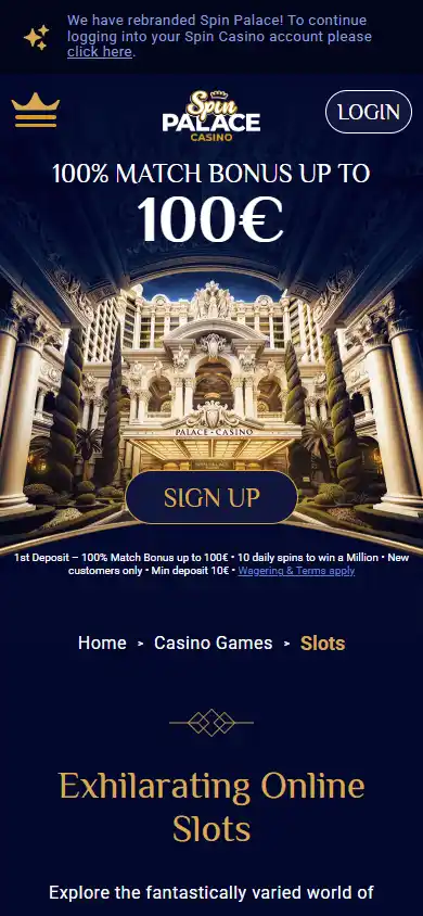 Spin Palace Casino screenshot 5