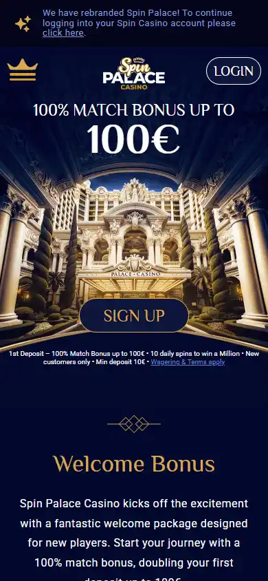 Spin Palace Casino screenshot 6
