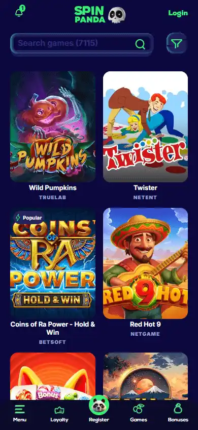 SpinPanda Casino screenshot 5