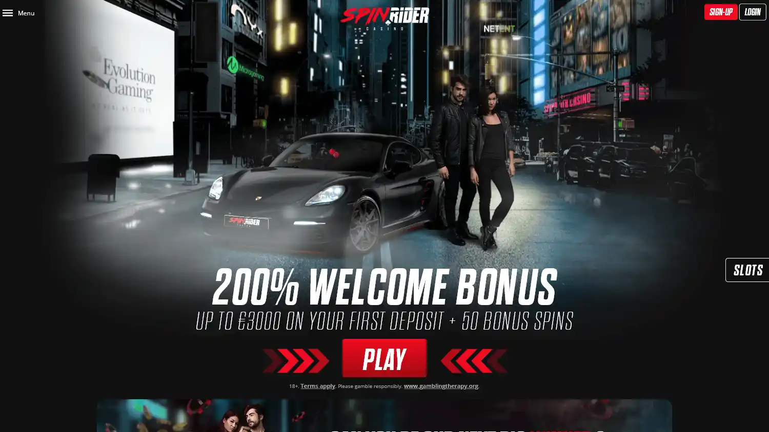 Spin Rider Casino screenshot 1